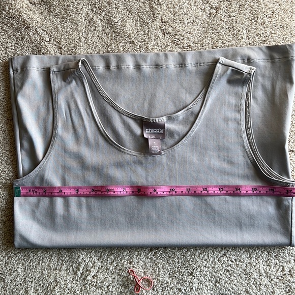 Chico’s NWOT Microfiber Tank - Silvery Taupe - Picture 3 of 5